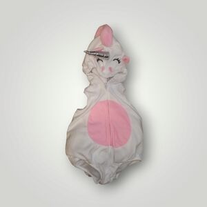 Carter's Unicorn Halloween Costume Plush Fleece white  Baby Girl Sz 3 - 6
